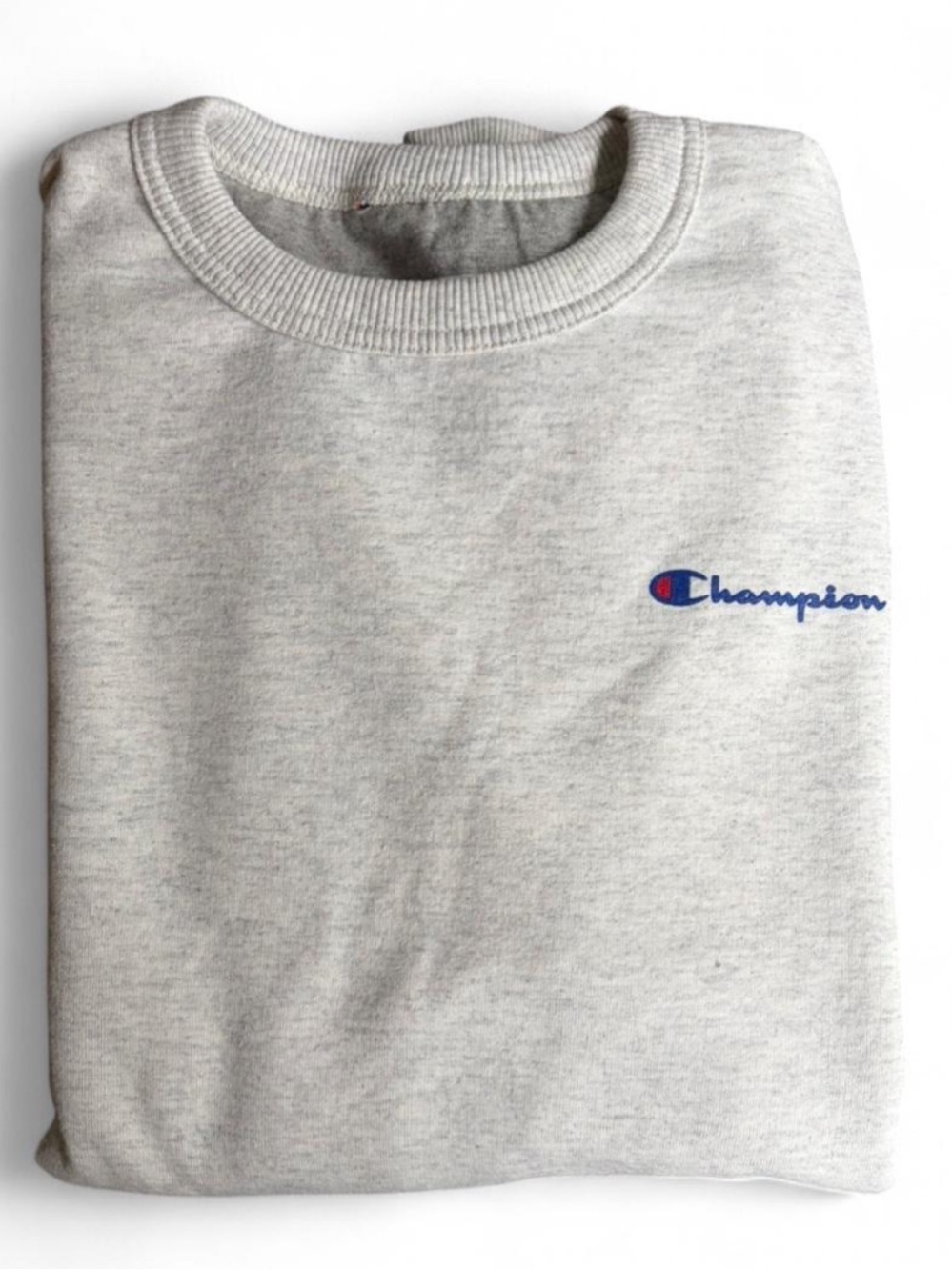 Champion Authentic Men’s Sz. S light heather gray crewneck sweatshirt